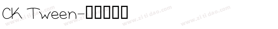 CK Tween字体转换